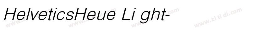 HelveticsHeue Li ght字体转换